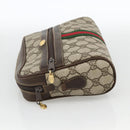 GUCCI GG Supreme Web Sherry Line Shoulder Bag PVC Beige Gold 010 378 Auth BAZ183-3