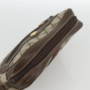GUCCI GG Supreme Web Sherry Line Shoulder Bag PVC Beige Gold 010 378 Auth BAZ183-5