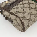 GUCCI GG Supreme Web Sherry Line Shoulder Bag PVC Beige Gold 010 378 Auth BAZ183-14