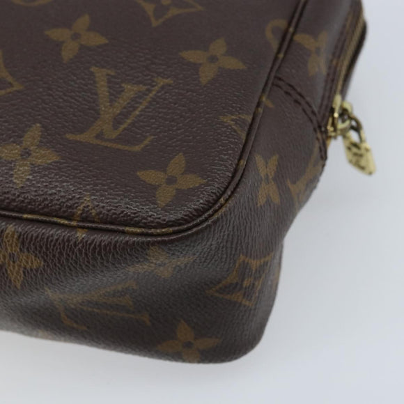 LOUIS VUITTON Monogram Trousse Toilette 23 Clutch Bag M47524 LV Auth BAZ186