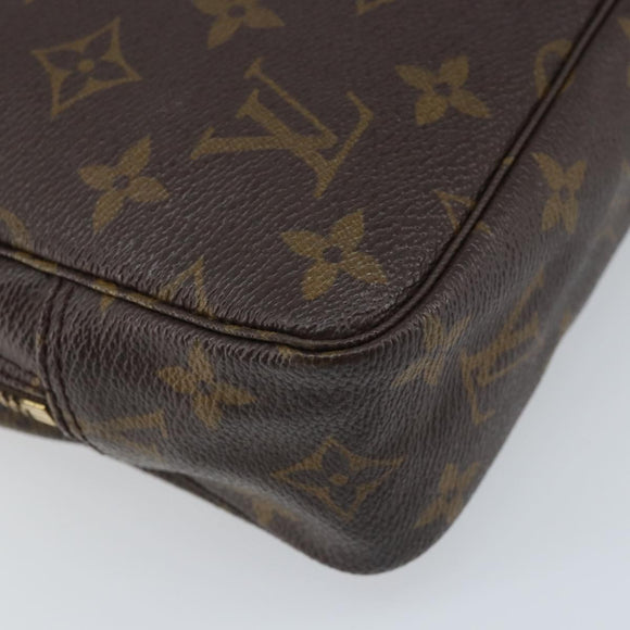 LOUIS VUITTON Monogram Trousse Toilette 23 Clutch Bag M47524 LV Auth BAZ186