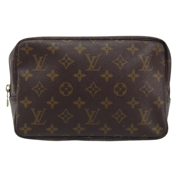 LOUIS VUITTON Monogram Trousse Toilette 23 Clutch Bag M47524 LV Auth BAZ186