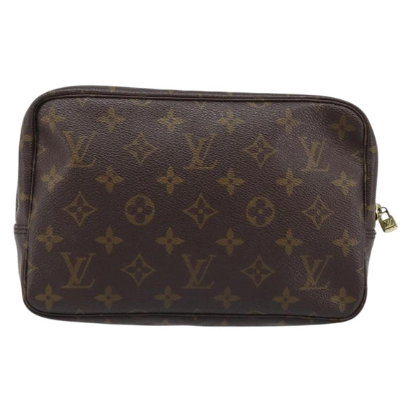 LOUIS VUITTON Monogram Trousse Toilette 23 Clutch Bag M47524 LV Auth BAZ186