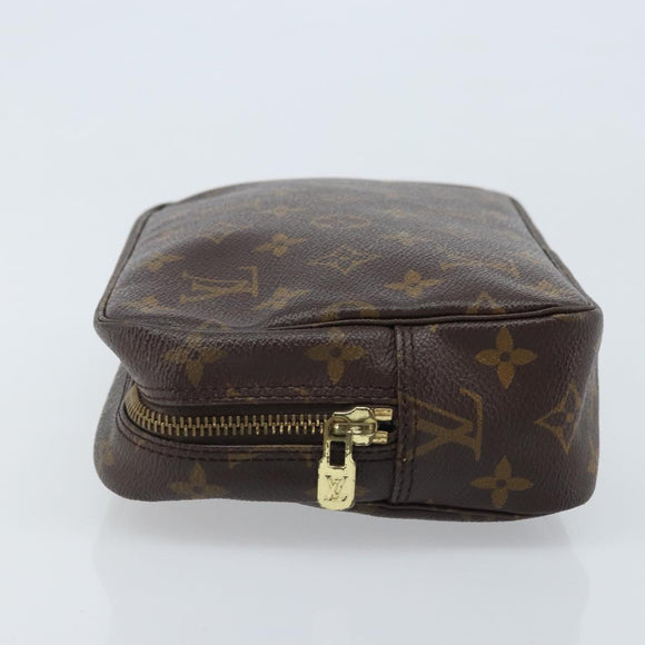 LOUIS VUITTON Monogram Trousse Toilette 23 Clutch Bag M47524 LV Auth BAZ186