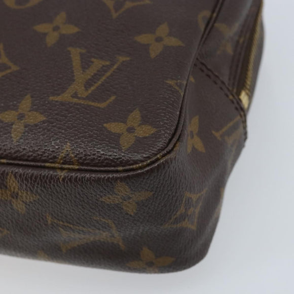 LOUIS VUITTON Monogram Trousse Toilette 23 Clutch Bag M47524 LV Auth BAZ186