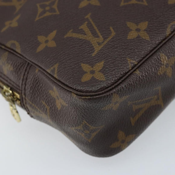 LOUIS VUITTON Monogram Trousse Toilette 23 Clutch Bag M47524 LV Auth BAZ186