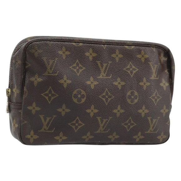 LOUIS VUITTON Monogram Trousse Toilette 23 Clutch Bag M47524 LV Auth BAZ187A