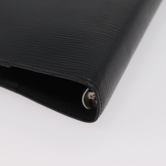 LOUIS VUITTON Epi Agenda GM Tagesplaner Hülle Schwarz R20212 LV Auth BAZ193
