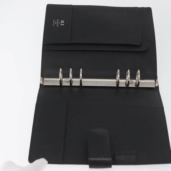 LOUIS VUITTON Epi Agenda GM Tagesplaner Hülle Schwarz R20212 LV Auth BAZ193