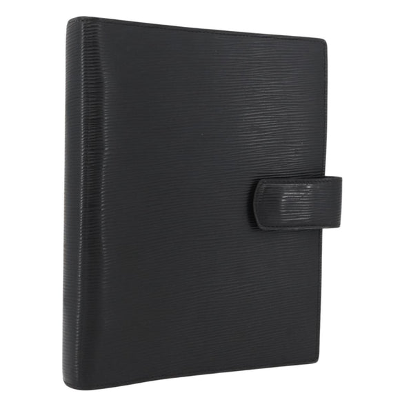 LOUIS VUITTON Epi Agenda GM Tagesplaner Hülle Schwarz R20212 LV Auth BAZ193