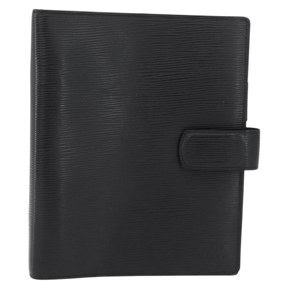 LOUIS VUITTON Epi Agenda GM Tagesplaner Hülle Schwarz R20212 LV Auth BAZ193