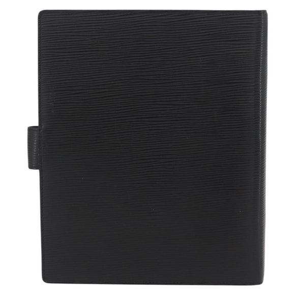 LOUIS VUITTON Epi Agenda GM Tagesplaner Hülle Schwarz R20212 LV Auth BAZ193