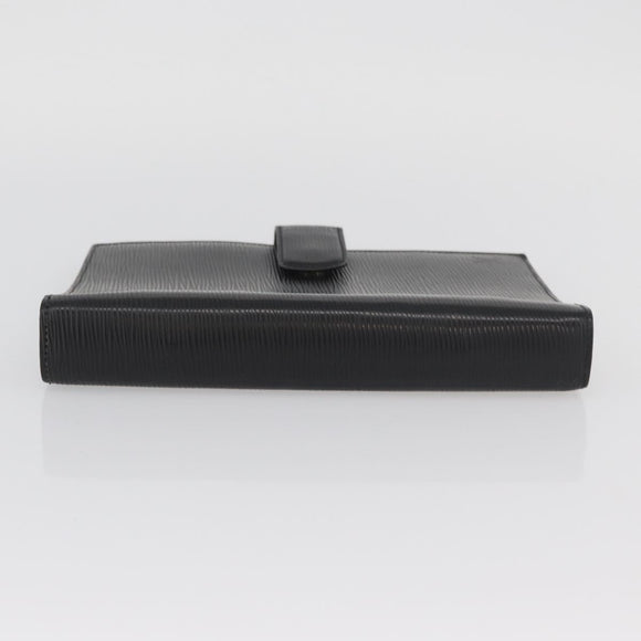 LOUIS VUITTON Epi Agenda GM Day Planner Cover Black R20212 LV Auth BAZ193