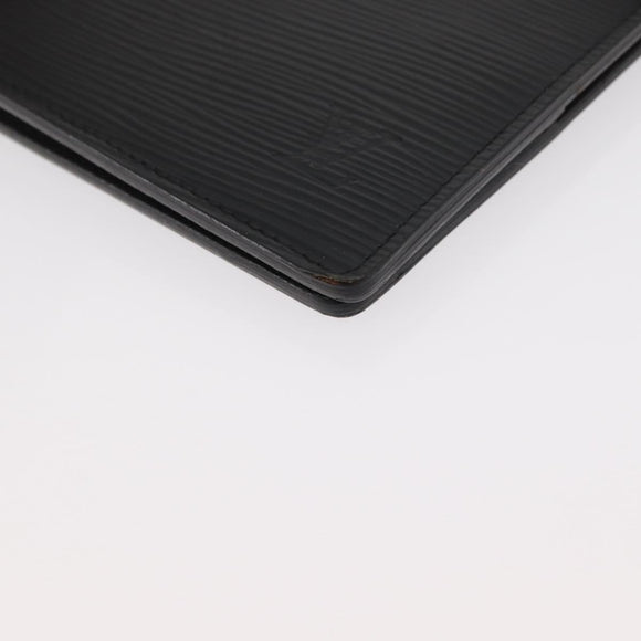 LOUIS VUITTON Epi Agenda GM Day Planner Cover Black R20212 LV Auth BAZ193