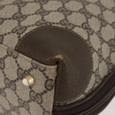 GUCCI GG Supreme Hand Bag PVC Beige Gold Auth BAZ197-13