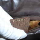 GUCCI GG Supreme Hand Bag PVC Beige Gold Auth BAZ197-22