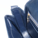 GUCCI Sherry Line Schoudertas Leer Marineblauw Goud Auth BAZ198A-21