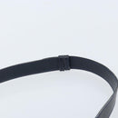 GUCCI Sherry Line Schoudertas Leer Marineblauw Goud Auth BAZ198A-8