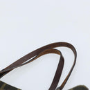 FENDI Zucca Canvas Hand Bag Black Brown Auth BAZ200-14