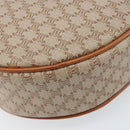 CELINE Macadam Canvas Shoulder Bag PVC Beige Gold Auth BAZ201A-12