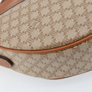 CELINE Macadam Canvas Shoulder Bag PVC Beige Gold Auth BAZ201A-13