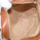 CELINE Macadam Canvas Shoulder Bag PVC Beige Gold Auth BAZ201A-18