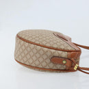 CELINE Macadam Canvas Shoulder Bag PVC Beige Gold Auth BAZ201A-4
