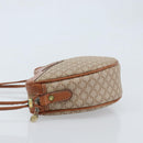 CELINE Macadam Canvas Shoulder Bag PVC Beige Gold Auth BAZ201A-5