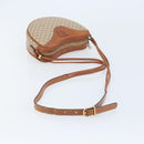 CELINE Macadam Canvas Shoulder Bag PVC Beige Gold Auth BAZ201A-7