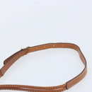 CELINE Macadam Canvas Shoulder Bag PVC Beige Gold Auth BAZ201A-8