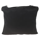 PRADA Shoulder Bag Nylon Black Silver Auth BAZ203A-2
