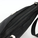 PRADA Shoulder Bag Nylon Black Silver Auth BAZ203A-6