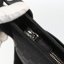GUCCI GG Canvas Shoulder Bag Black Silver 122793 Auth BAZ206A-14
