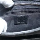 GUCCI GG Canvas Shoulder Bag Black Silver 122793 Auth BAZ206A-15