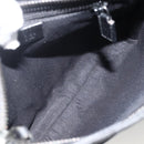 GUCCI GG Canvas Shoulder Bag Black Silver 122793 Auth BAZ206A-16
