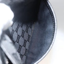 GUCCI GG Canvas Shoulder Bag Black Silver 122793 Auth BAZ206A-21
