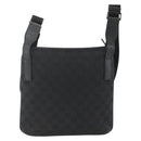 GUCCI GG Canvas Shoulder Bag Black Silver 122793 Auth BAZ206A-3