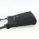 GUCCI GG Canvas Shoulder Bag Black Silver 122793 Auth BAZ206A-4