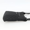 GUCCI GG Canvas Shoulder Bag Black Silver 122793 Auth BAZ206A-5