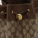 GUCCI GG Supreme Web Sherry Line Bag PVC Beige Gold 41 02 085 Auth BAZ209-15