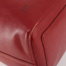 LOUIS VUITTON Epi Keepall 50 Boston Bag Red M42967 LV Auth BAZ214A-9