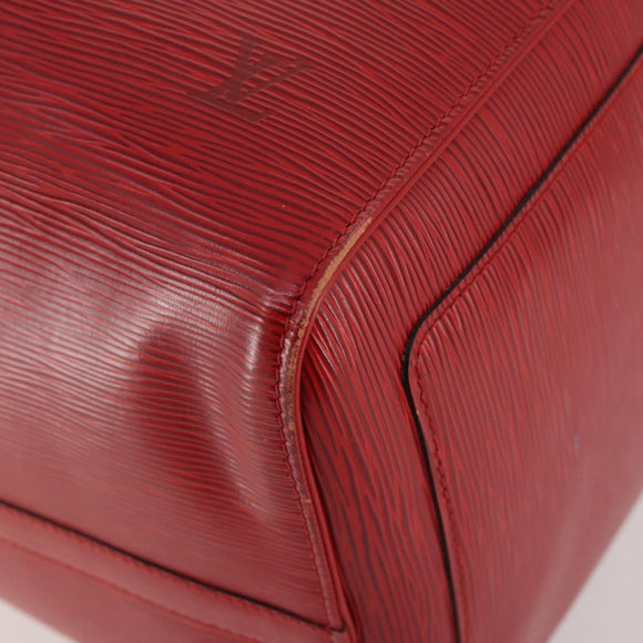 LOUIS VUITTON Epi Keepall 50 Boston Bag Red M42967 LV Auth BAZ214A