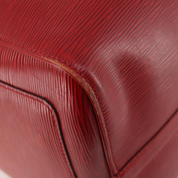 LOUIS VUITTON Epi Keepall 50 Boston Bag Red M42967 LV Auth BAZ214A
