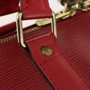 LOUIS VUITTON Epi Keepall 50 Boston Bag Red M42967 LV Auth BAZ214A-17