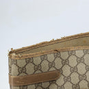 GUCCI GG Supreme Tote Bag PVC Beige Gold 39 02 061 Auth BAZ223-10