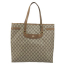 GUCCI GG Supreme Tote Bag PVC Beige Gold 39 02 061 Auth BAZ223-13