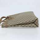 GUCCI GG Supreme Tote Bag PVC Beige Gold 39 02 061 Auth BAZ223-4