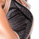 Christian Dior Gaucho Saddle Hand Bag Leather Brown Silver Auth BAZ225SAV-24