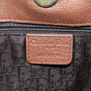 Christian Dior Gaucho Saddle Hand Bag Leather Brown Silver Auth BAZ225SAV-26