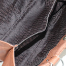 Christian Dior Gaucho Saddle Hand Bag Leather Brown Silver Auth BAZ225SAV-11